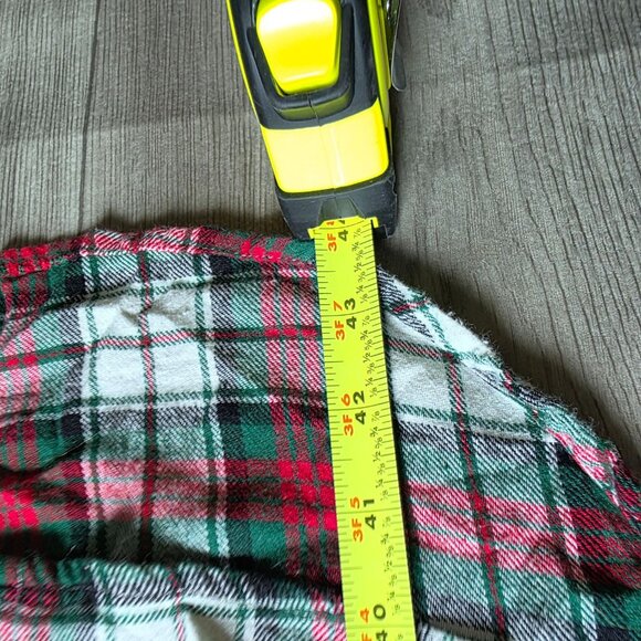 Lauren Ralph Lauren Plaid Nightgown S Button Down Long Sleeve Cotton - Picture 8 of 9